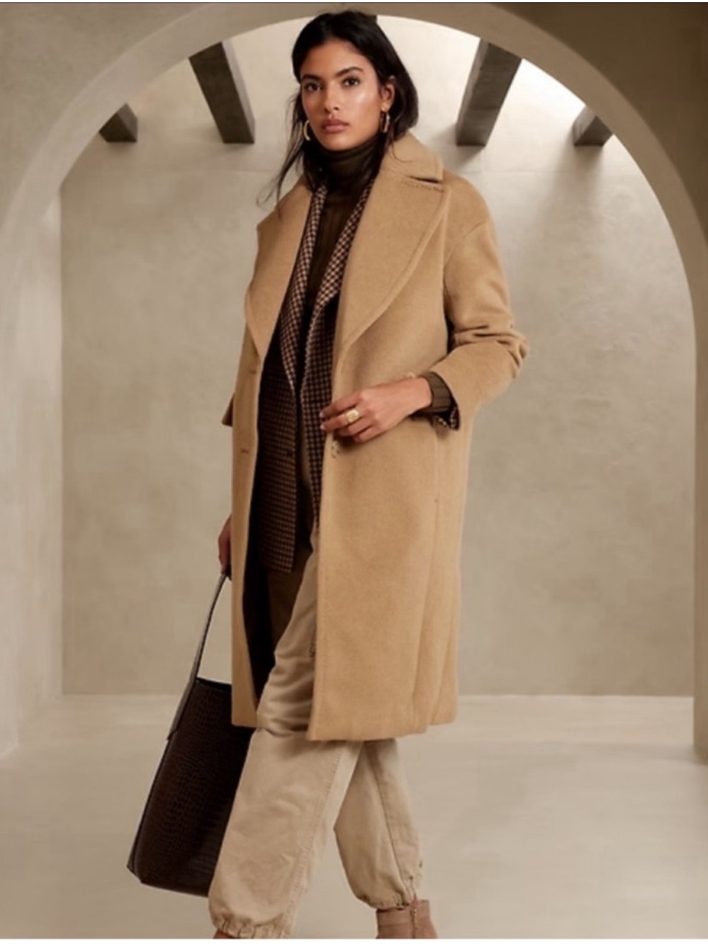 Banana Republic - Petite Sunday Coat (Classic Camel)